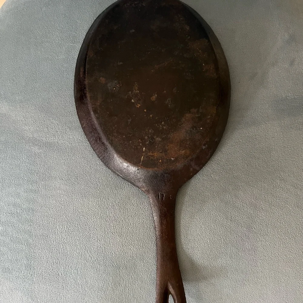 Vintage Oval Cast Iron Skillet